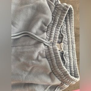 Wide leg purple sweatpants